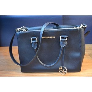 Michael Kors Kellen Black Satchel